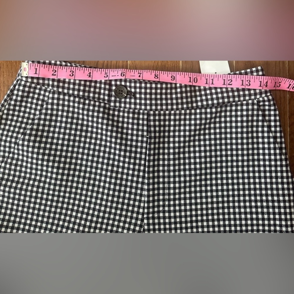 Avec Les Filles Black and White Checkered Flare Pants - Picture 3 of 7